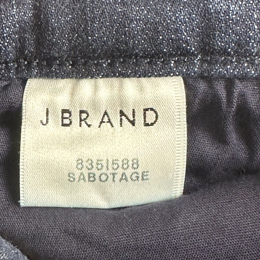 J Brand Jeans Womens 26 Blue Sabotage Dark Wash Skinny Stretch Denim Preppy* - Picture 13 of 16